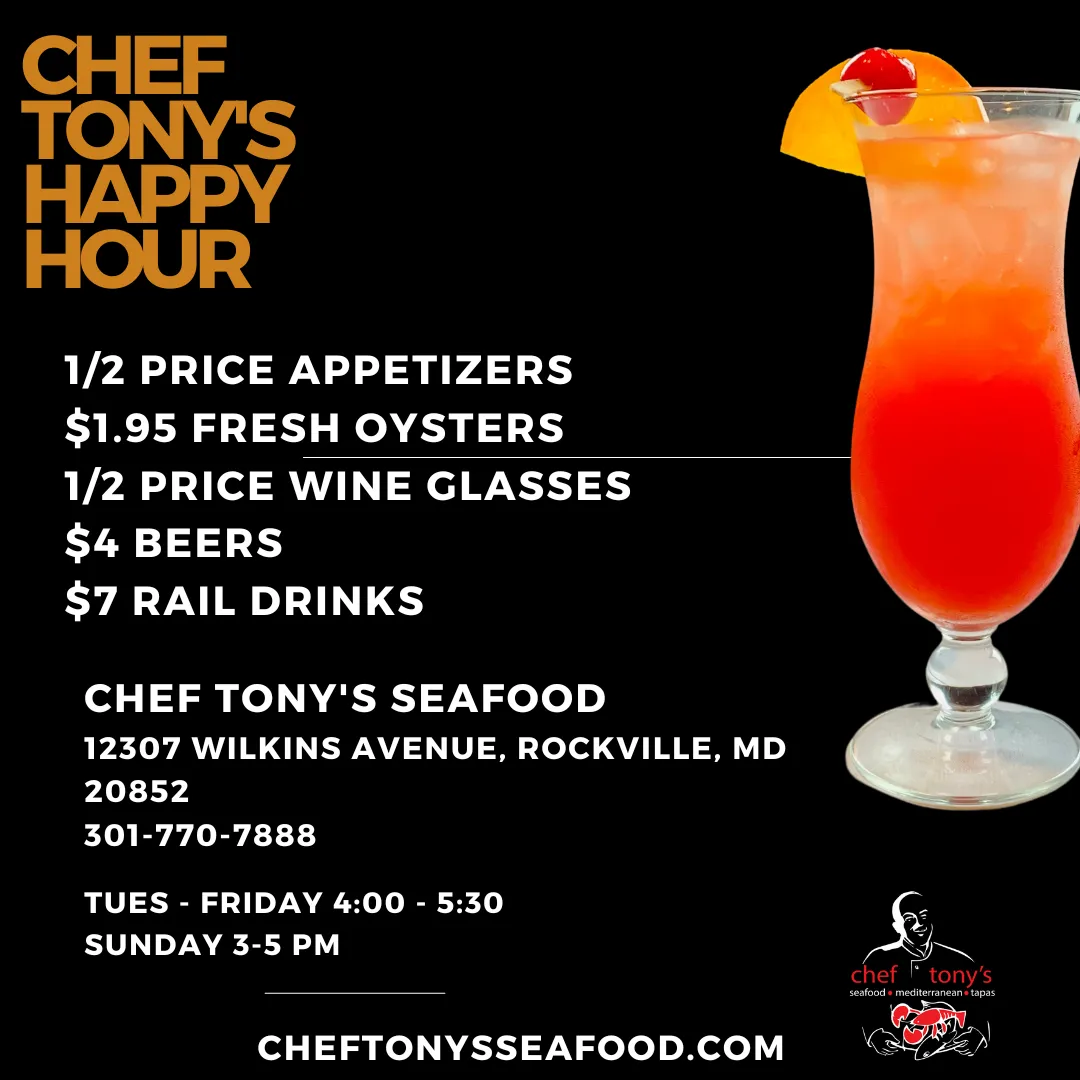 chef tonys happy hour specials