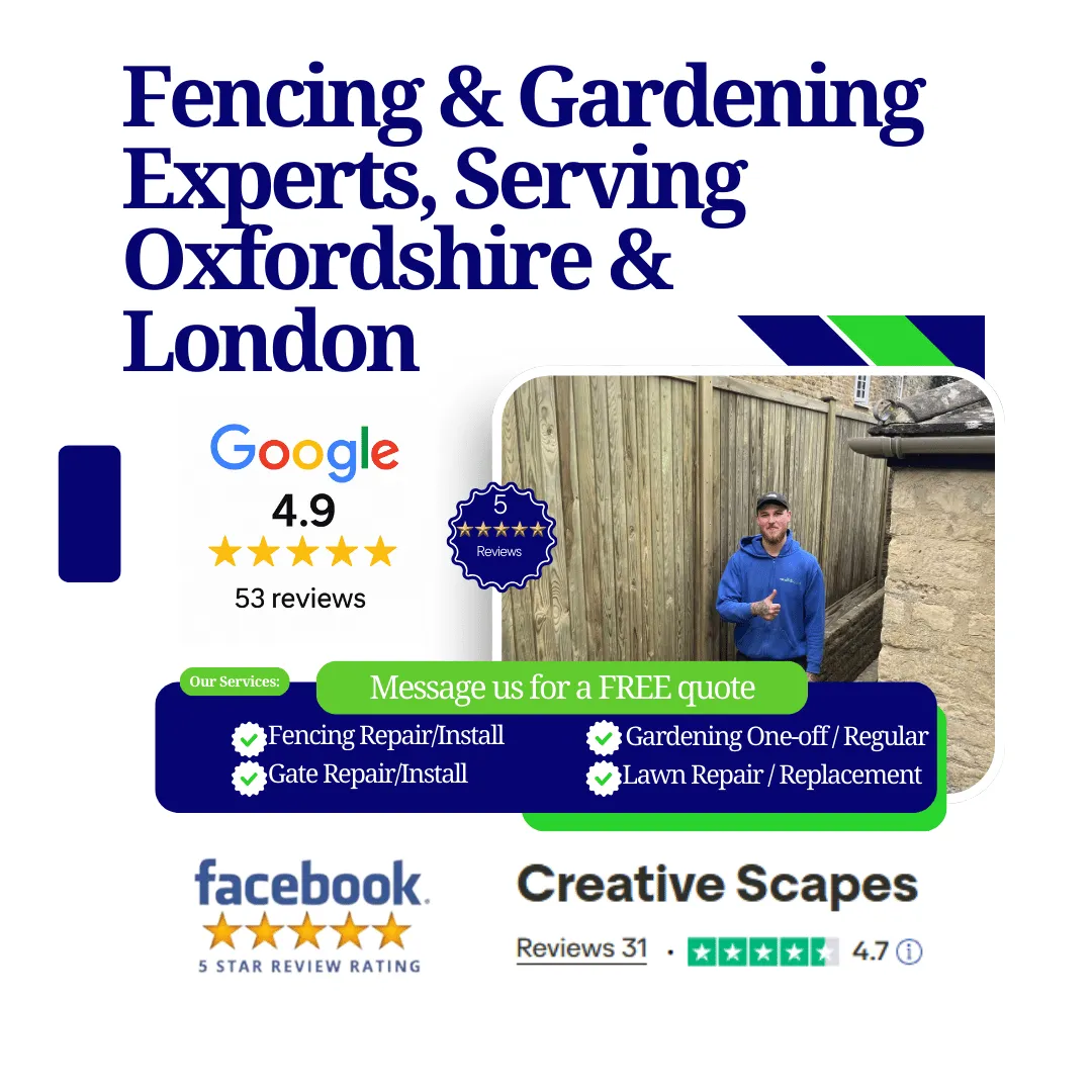 Fence replacement project completed for a domestic home in Oxford