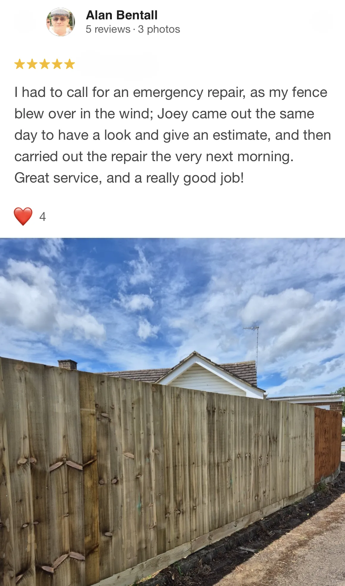 Timber feather edge fencing installed by professionals in Oxfordshire