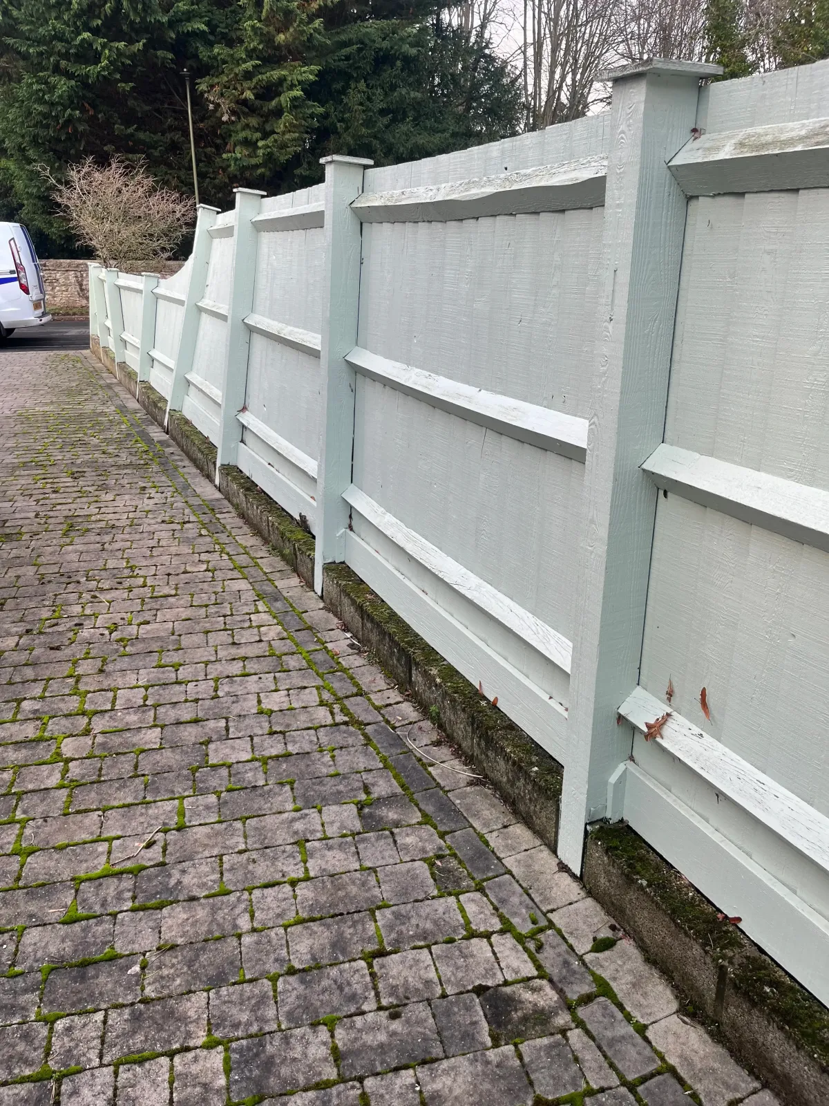 before image of New feather edge fencing installers by creative scapes