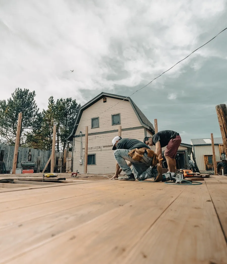 Custom deck structural build in Kansas City