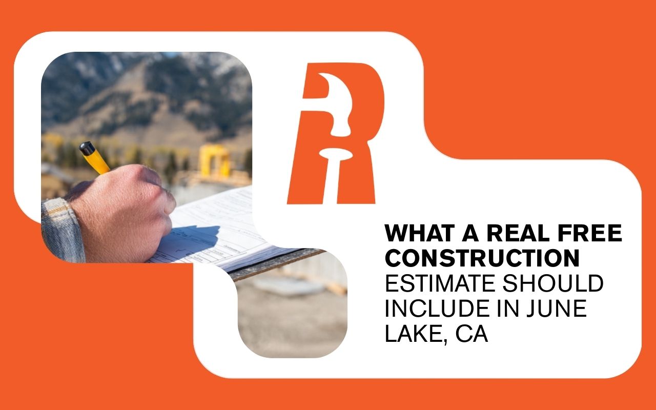 What a Real Free Construction Estimate Should Include in June Lake, CA