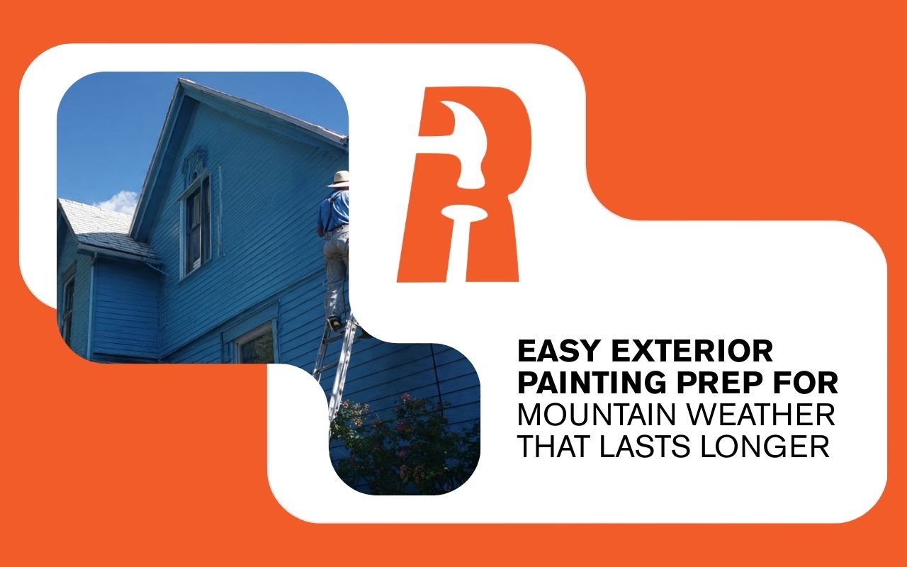 Easy Exterior Painting Prep for Mountain Weather That Lasts Longer