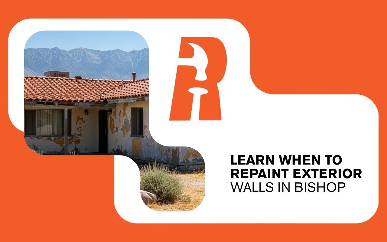 how often repaint exterior in Bishop, CA for a sun exposed home