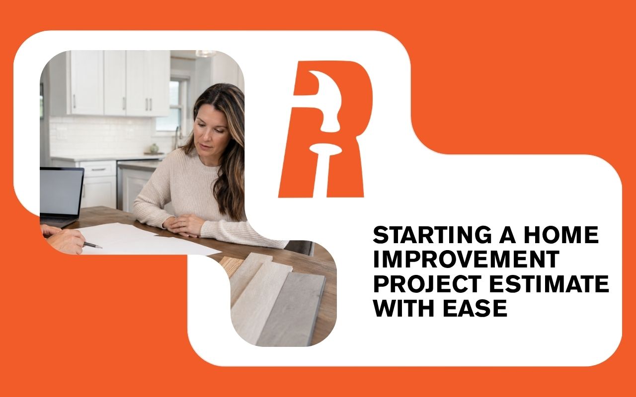 Homeowner reviewing a home improvement project estimate before remodeling