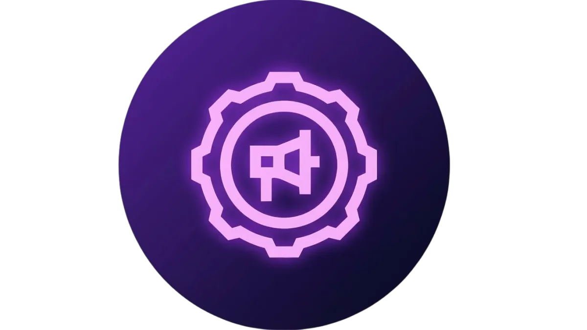 Marketing tools icon representing SourceFlow’s connected campaigns and cross-platform automation workflows