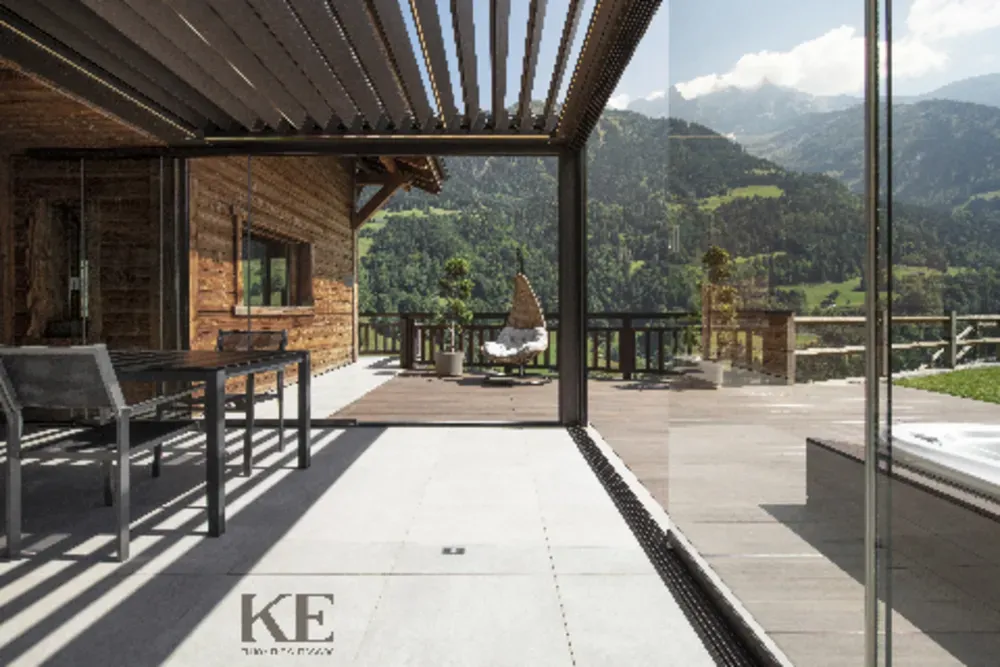 Zipper Track Drop Shade Pergola