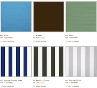 Sunbrella Performance Fabrics