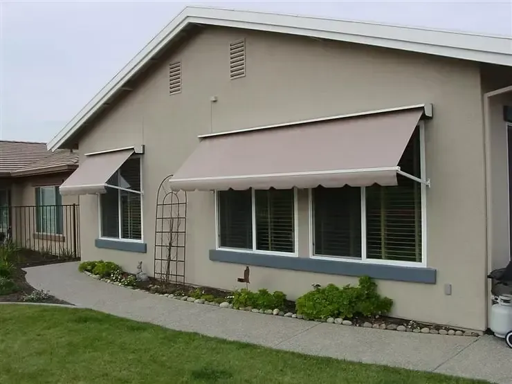 Affordable custom retractable awning installation and window shade repair in Huntington Beach, California