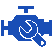 Brasi Automotive engine repair icon - engine block symbol