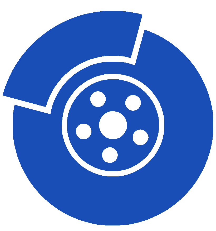 Brasi Automotive brake service icon - brake disc and caliper