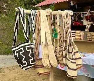 Wiwa mochilas on sale at Marta´s house