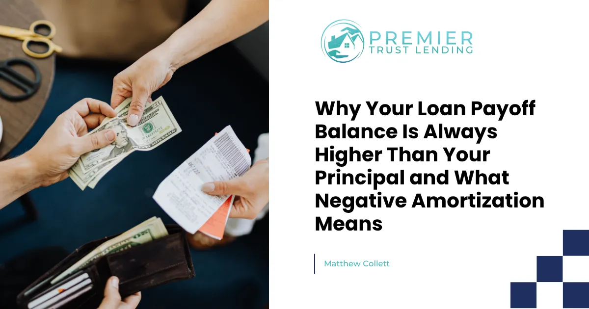 Why Your Loan Payoff Balance Is Always Higher Than Your Principal and What Negative Amortization Means