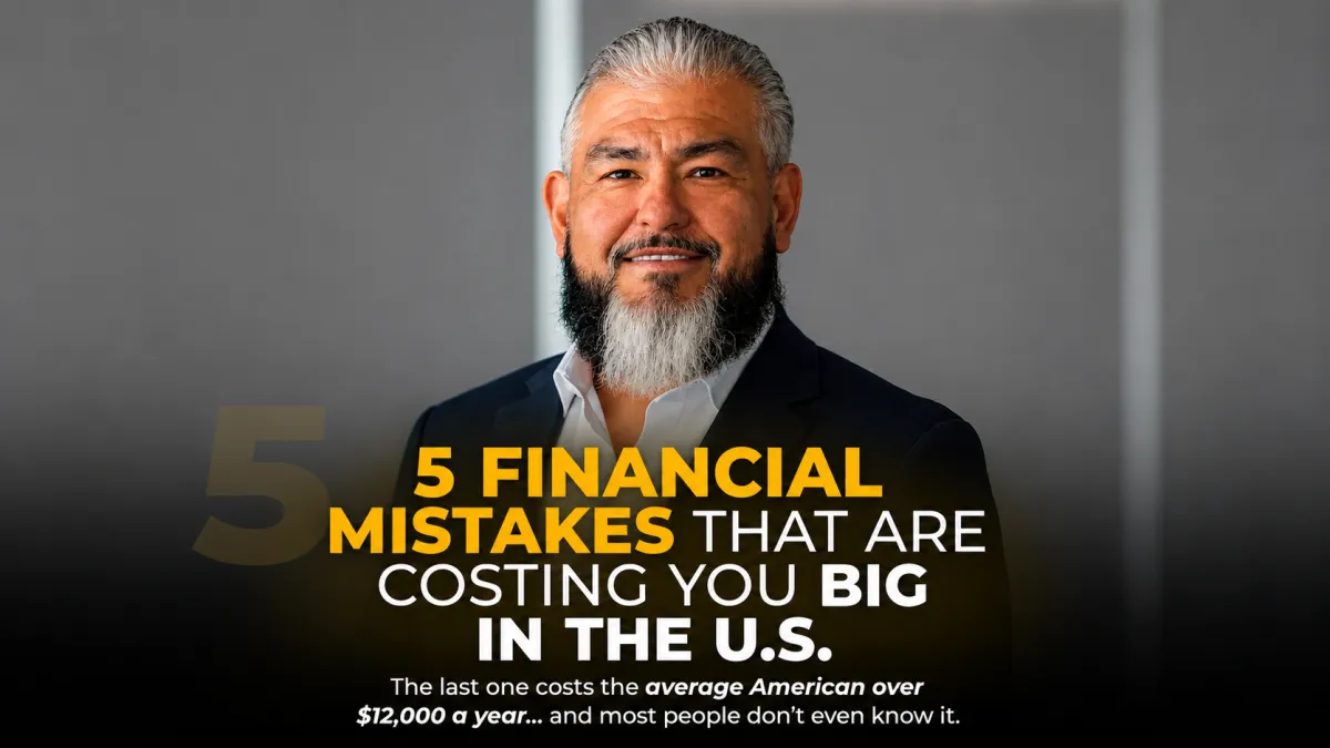 Financial expert discussing the biggest financial mistakes affecting Americans, including poor credit management, debt, and financial planning strategies in the United States.