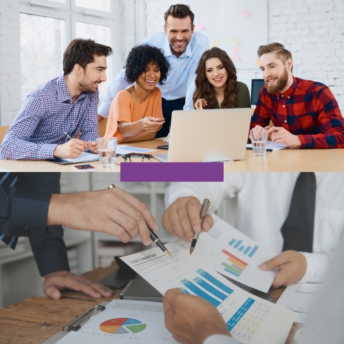 Dermocosmetic trainees practicing protocols in a bright training studio with instructor guidance.
