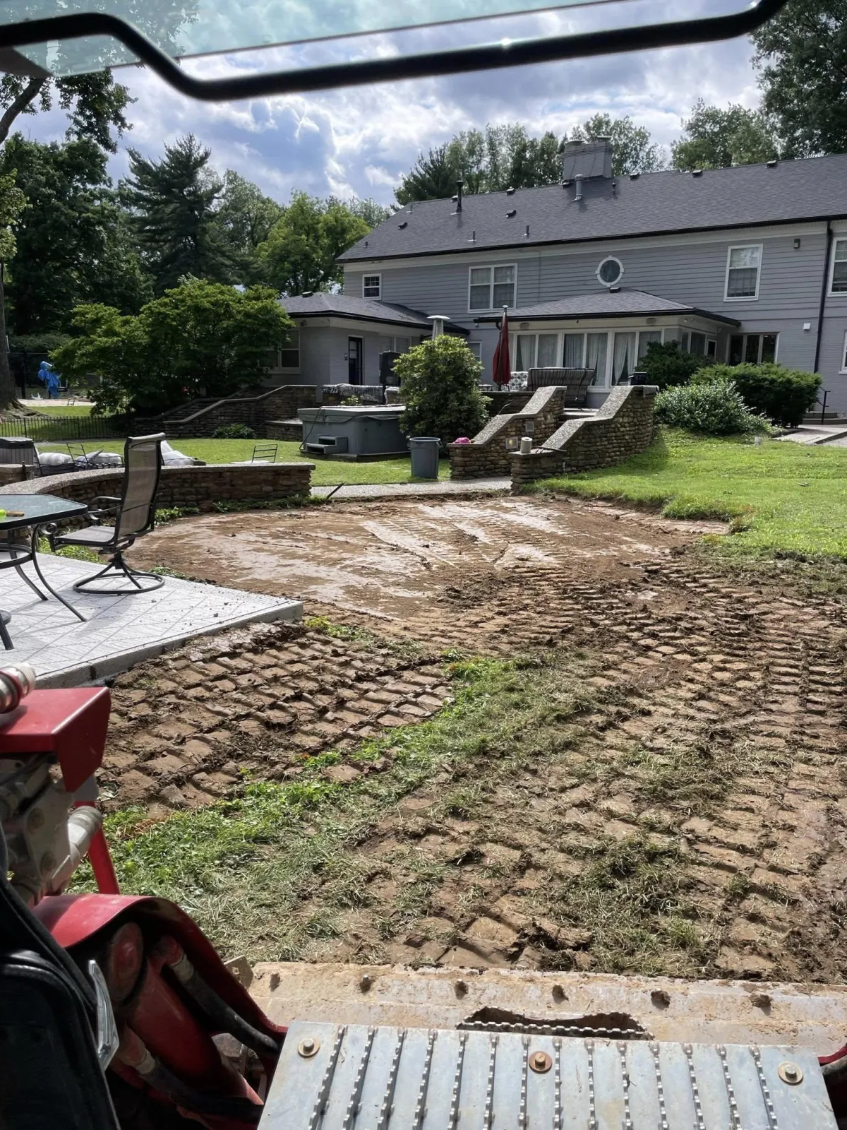Site preparation work in progress near Louisville KY