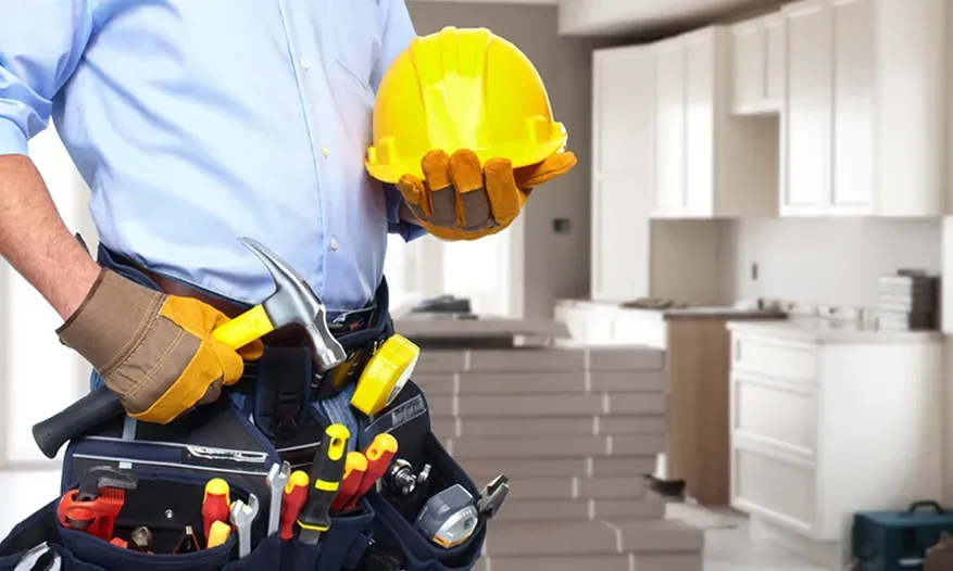 a man riding on the back of a blue moped