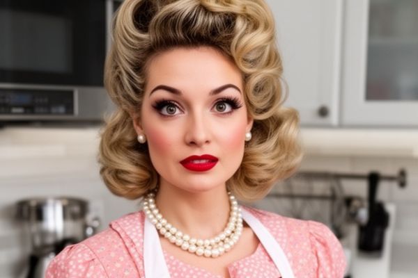 Tradtional Wife in kitchen