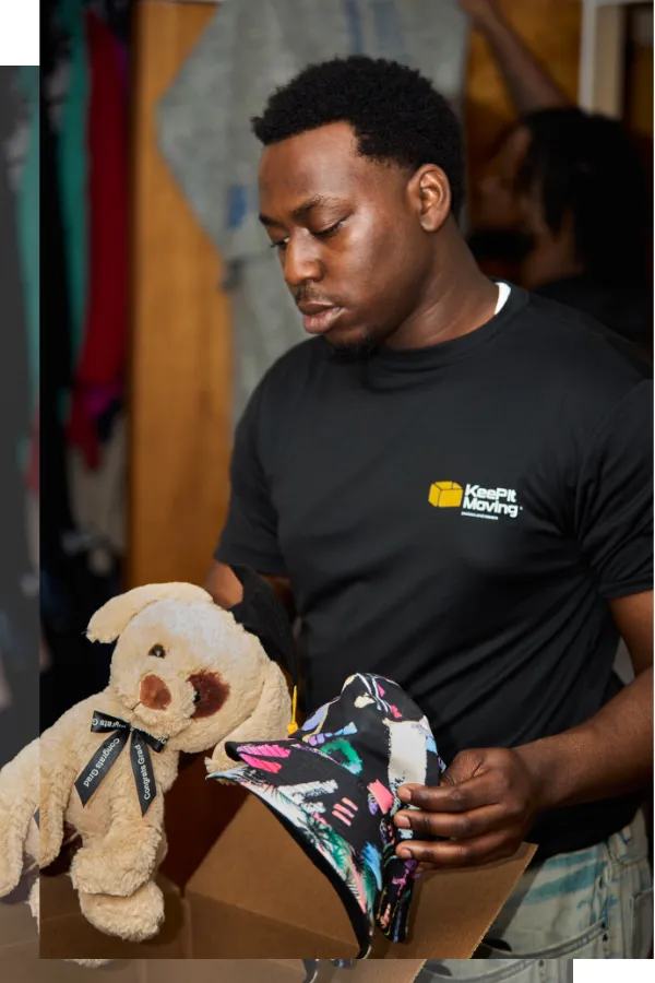 K.I.M.S employee working 