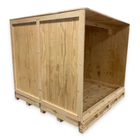 Custom wooden shipping crate for mirrors and delicate marble tops for transportr