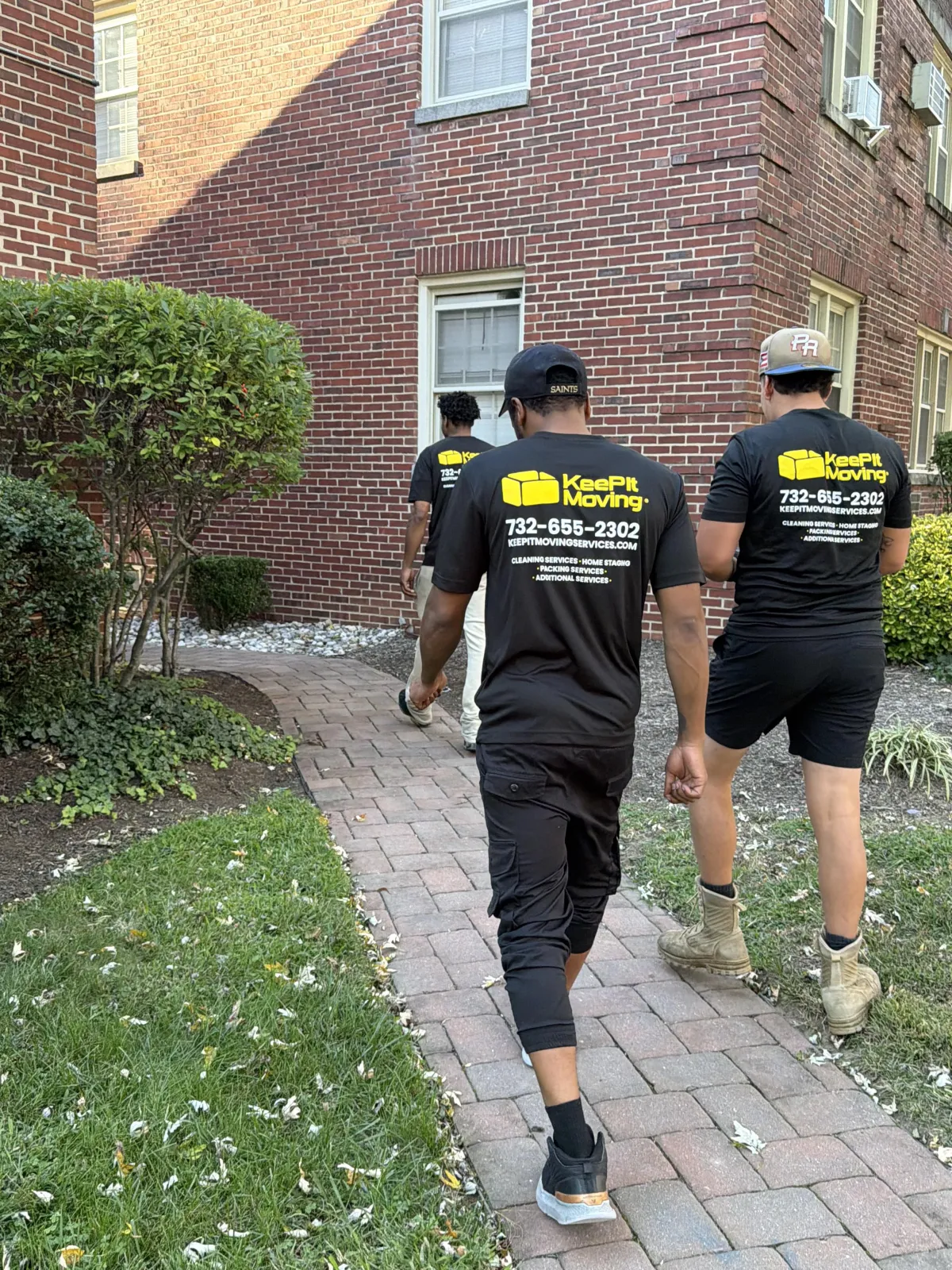 Keep It Moving Services crew arriving at a residential property in Berkeley Nj for a full-service relocation