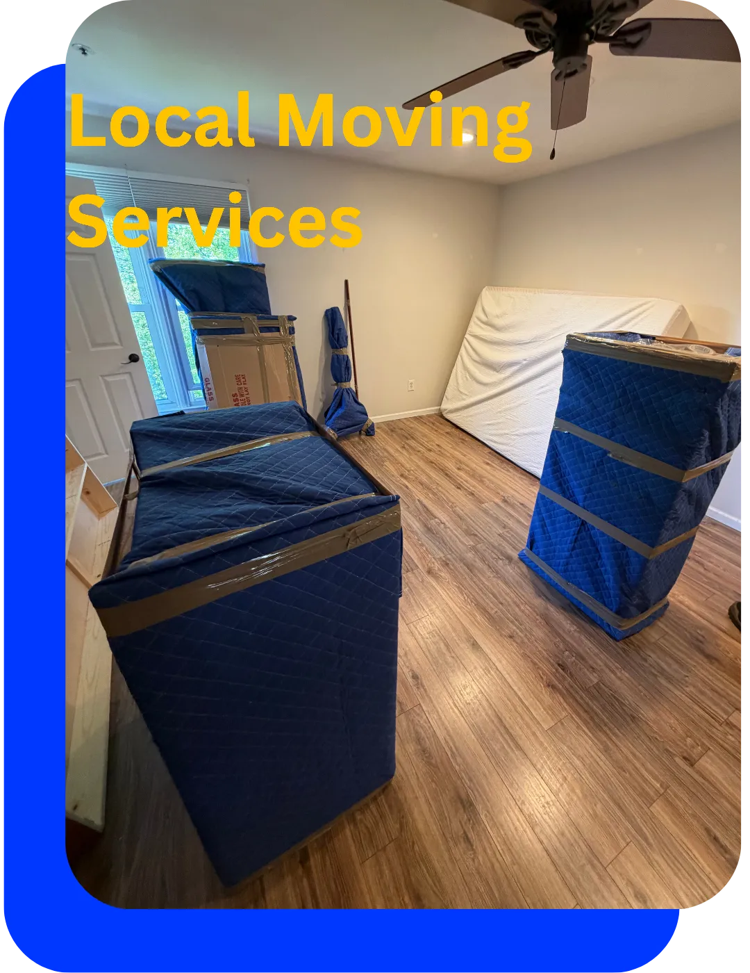 Professional furniture protection and room preparation before a residential move in Berkeley Nj