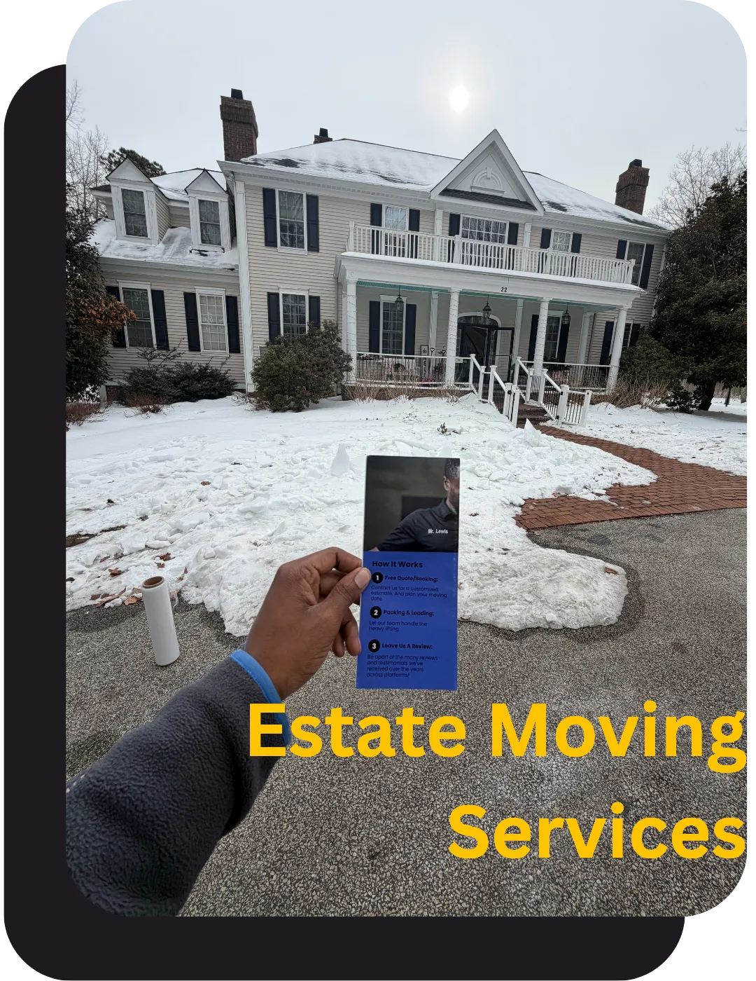 Professional mover carrying and protecting household furniture during apartment relocation