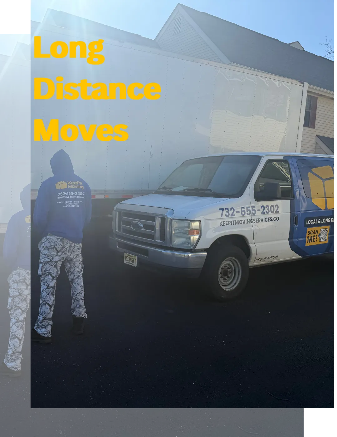 Keep It Moving Services moving truck prepared for a long-distance relocation, providing dedicated transportation and professional moving services throughout New Jersey and beyond.