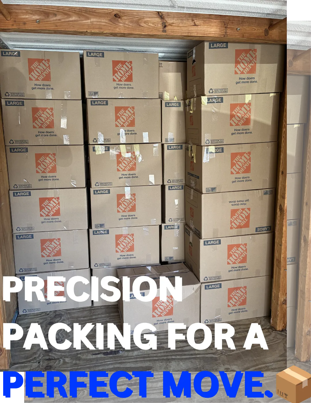Professional movers packing moving boxes inside a truck using organized loading techniques and protective materials to prepare household belongings for a safe move in New Jersey.