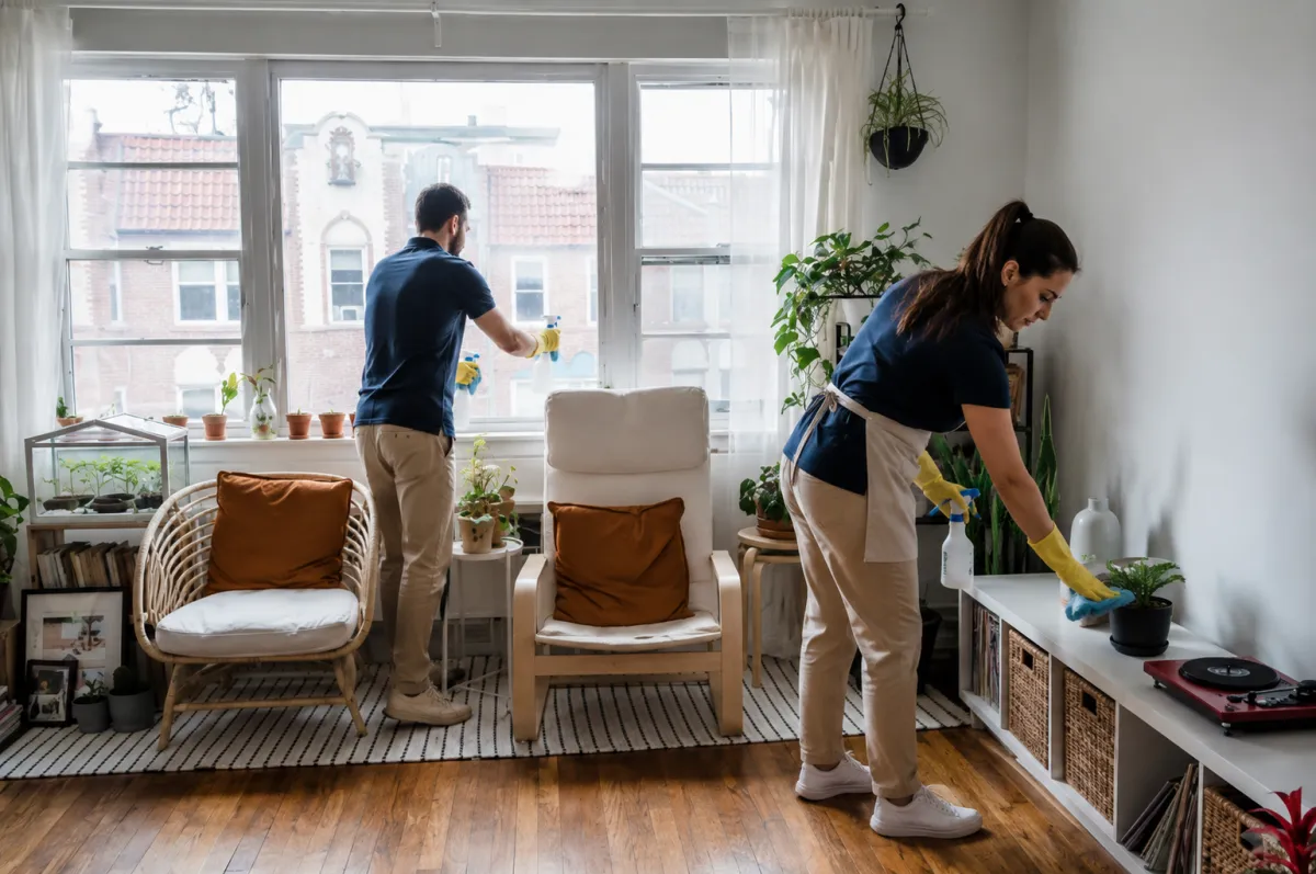 cleaning a living room ara - Cleaningspark LLC
