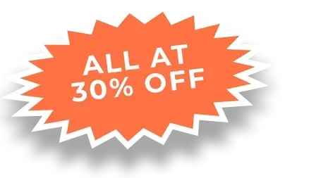 All At 30% Off