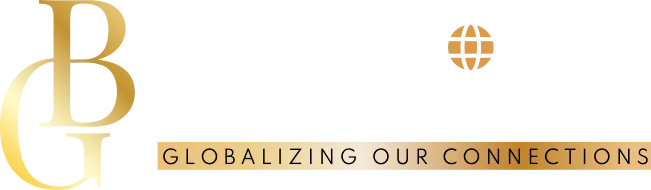 black and global business network globalizing for connections