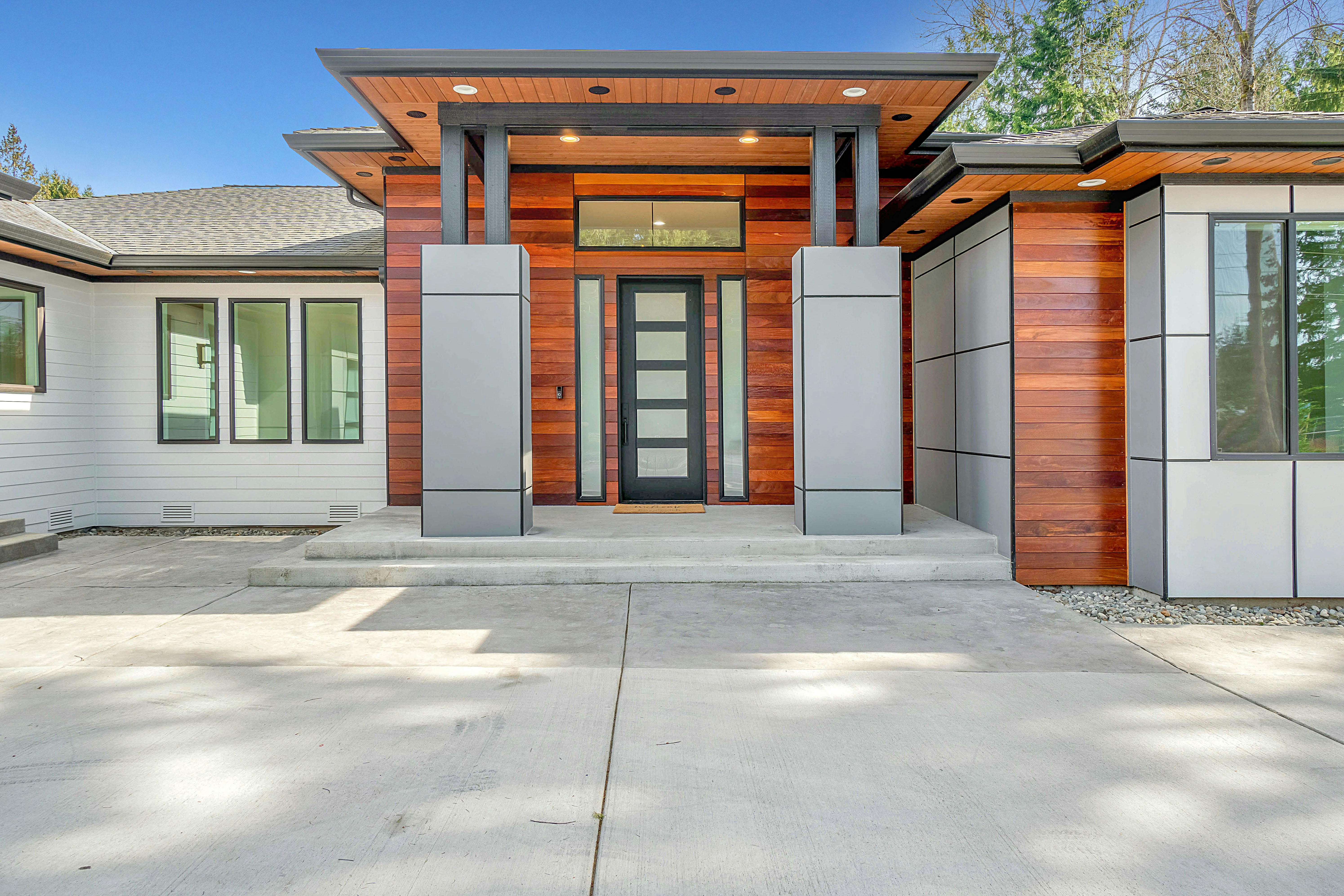 Modern luxury residential architecture exterior