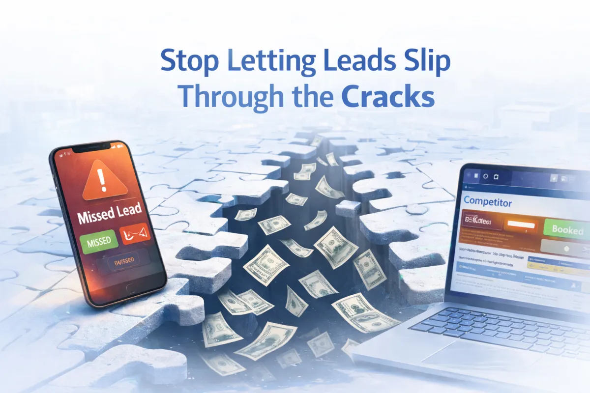 AI lead response system instantly capturing and booking service business leads