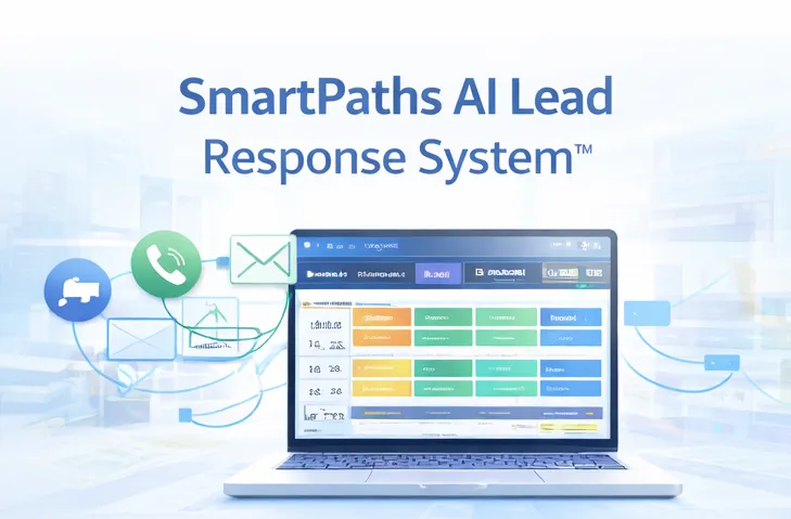 AI lead response system dashboard for service businesses