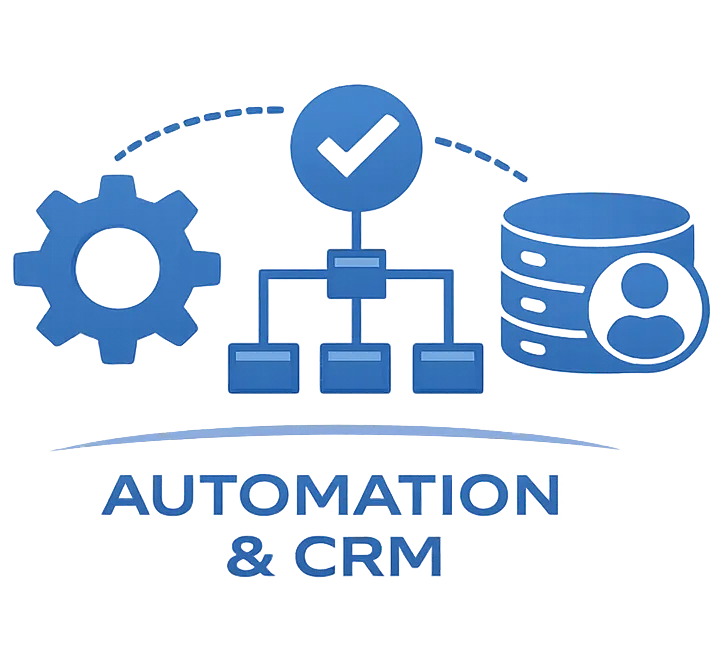 CRM automation workflow system for managing leads and business processes