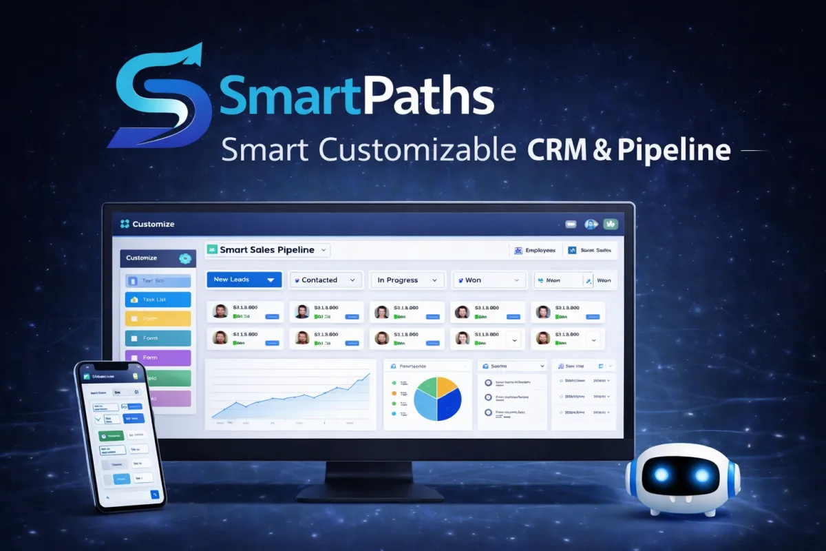 CRM pipeline system for tracking leads and managing sales opportunities