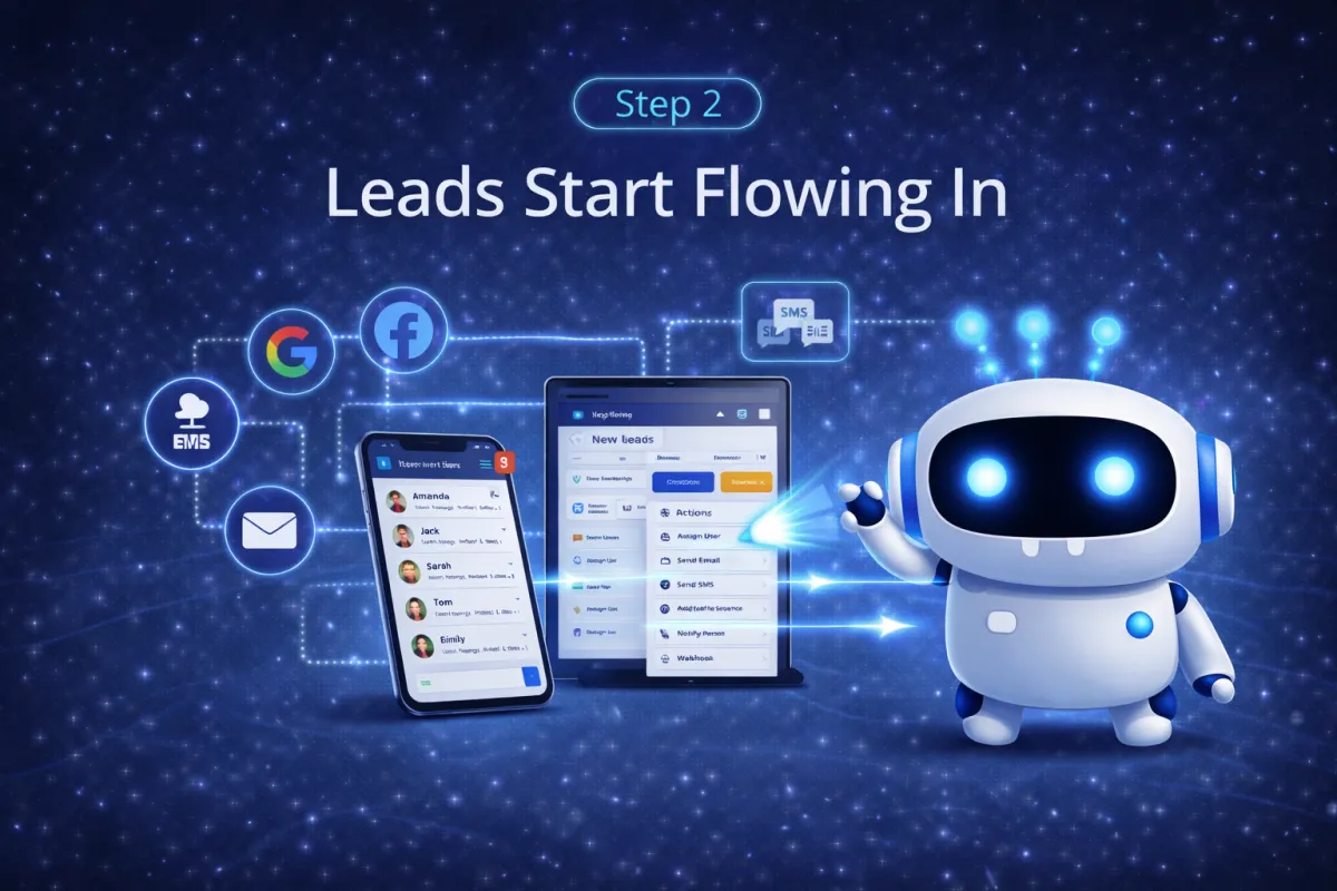lead generation system bringing in new leads from ads SEO and traffic sources