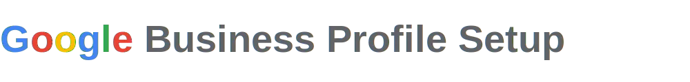 Google Business Profile Setup Logo