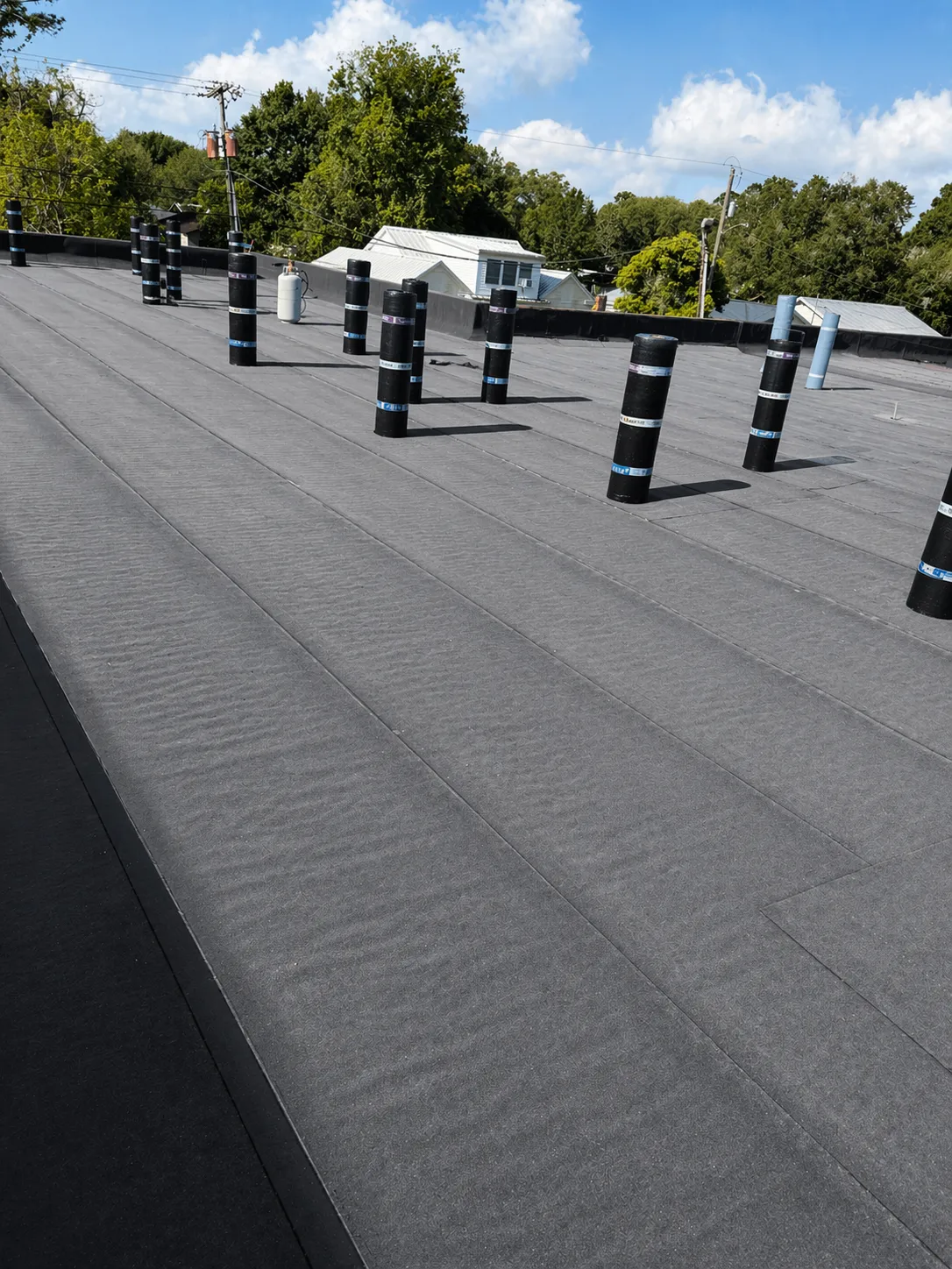 Illuminated skyscraper and cityscape at night