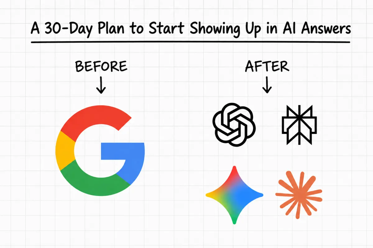 30-Day Plan to Start Showing Up in AI Answers