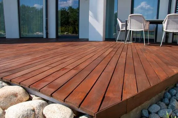 IPE Brazilian hardwood deck installation