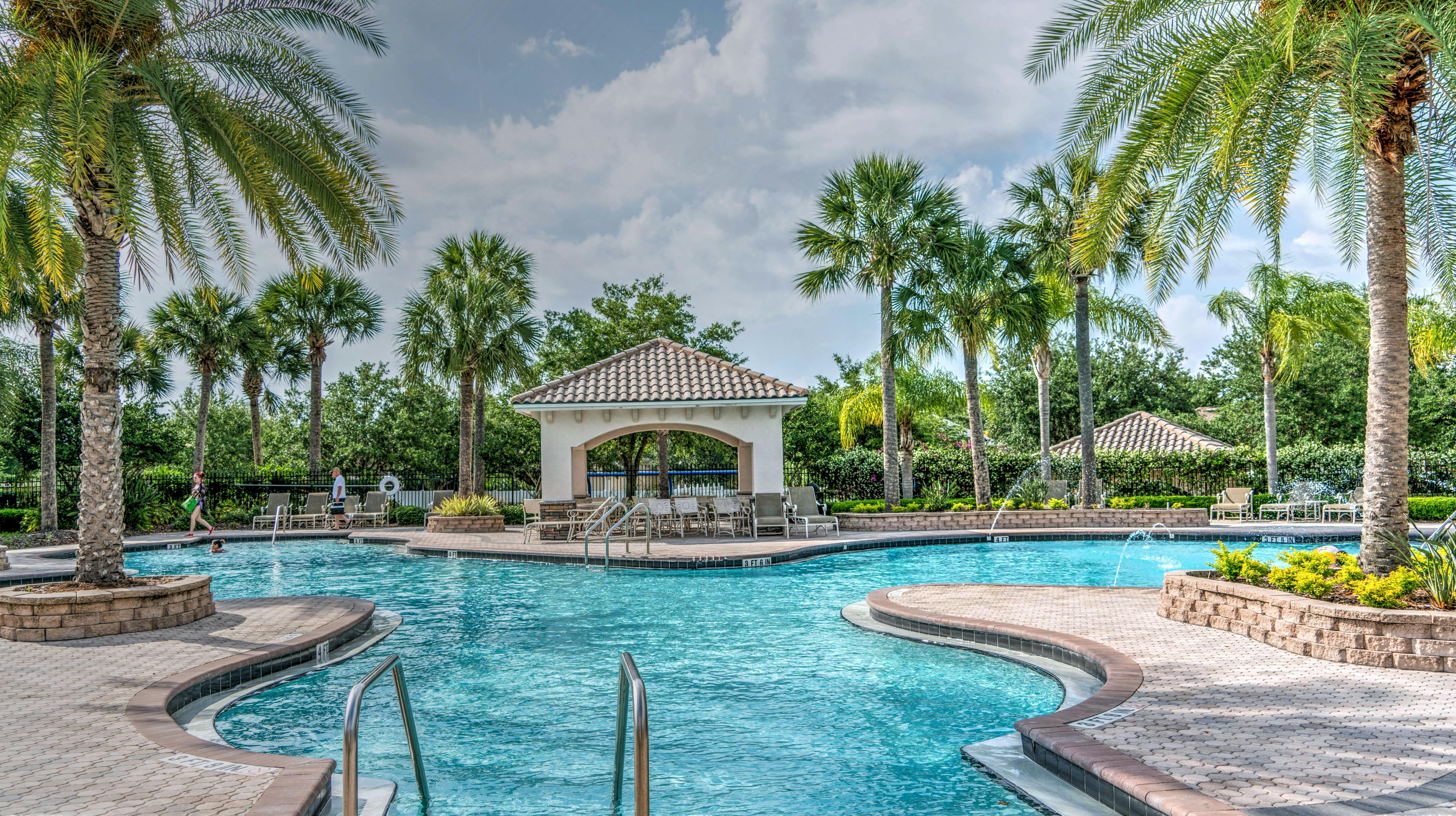 Pool at luxury resort