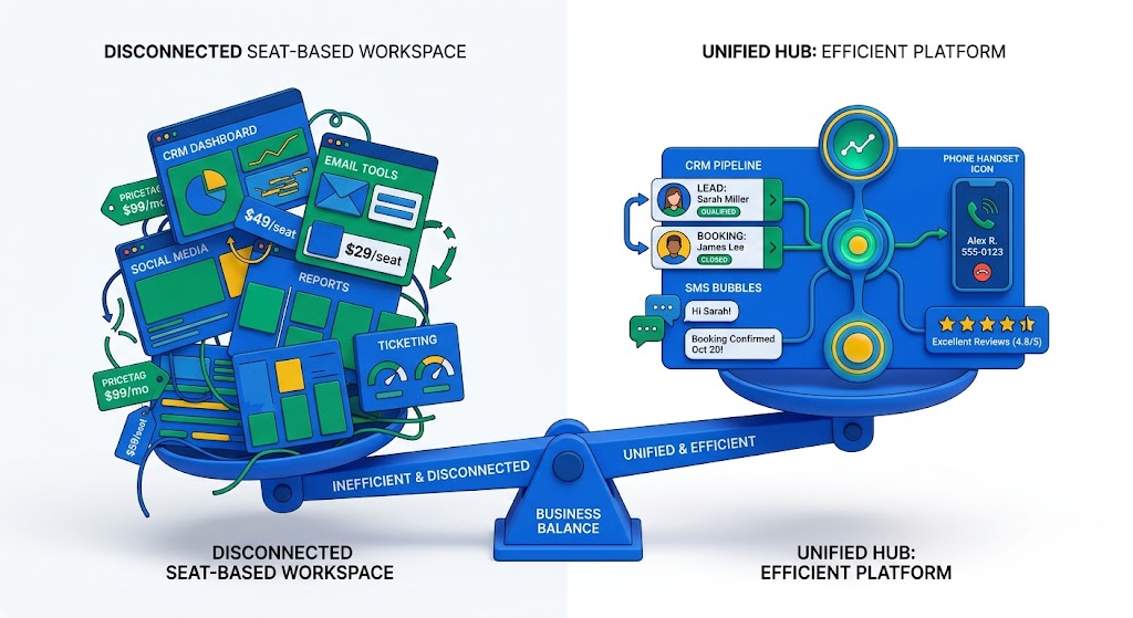 GoHighLevel vs HubSpot CRM pricing and automation comparison for Australian small businesses by Pixelgram Brisbane