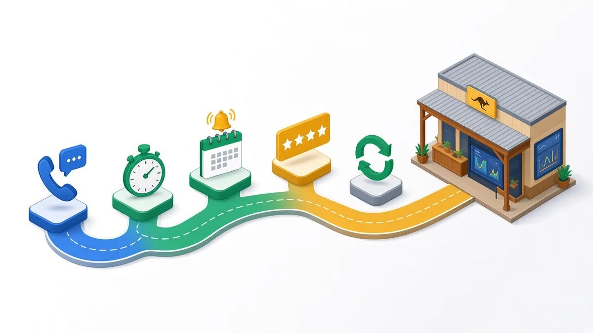 GoHighLevel automation roadmap for Australian businesses showing the first five automations in priority order, by Pixelgram Brisbane