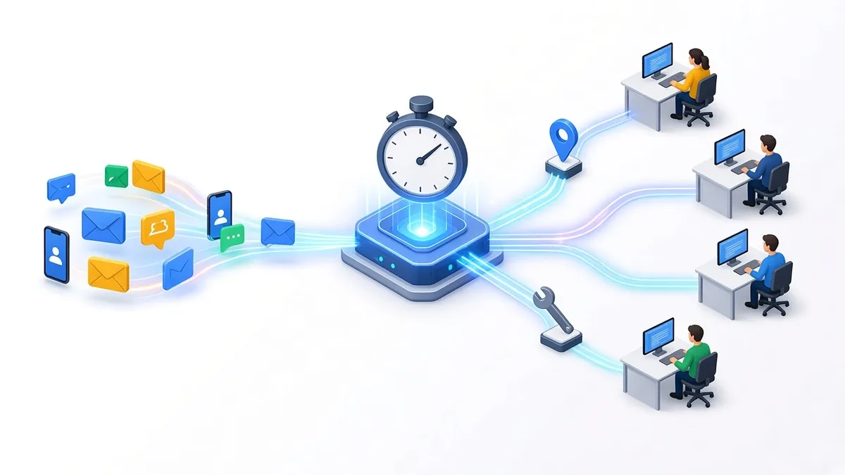 Automated lead distribution in GoHighLevel routing incoming leads to the right team members by round robin and rules, by Pixelgram Brisbane