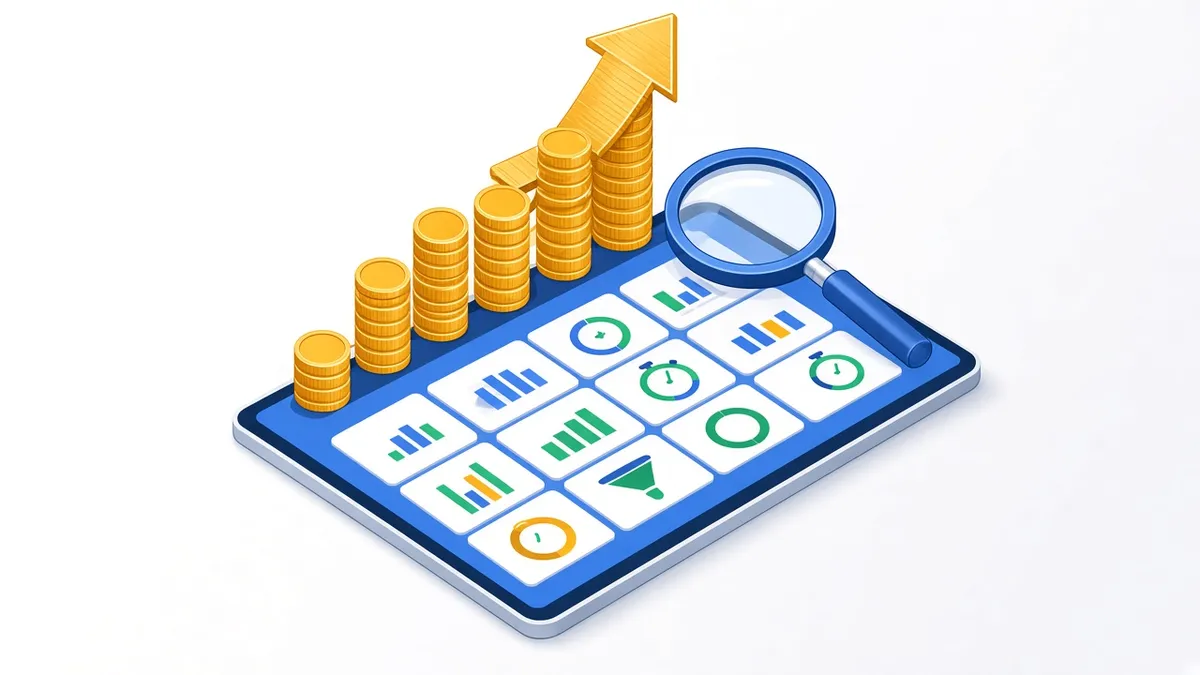 CRM ROI measured with ten metrics on a dashboard showing response time, conversion, revenue and retention, by Pixelgram Brisbane