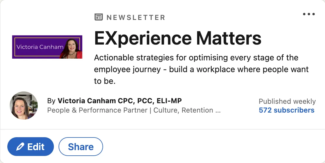 EXperience Matters Newsletter about Employee Experience on Linkedn