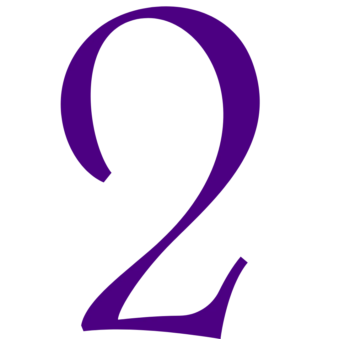 Purple number 2