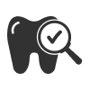 tooth with dandruff icon